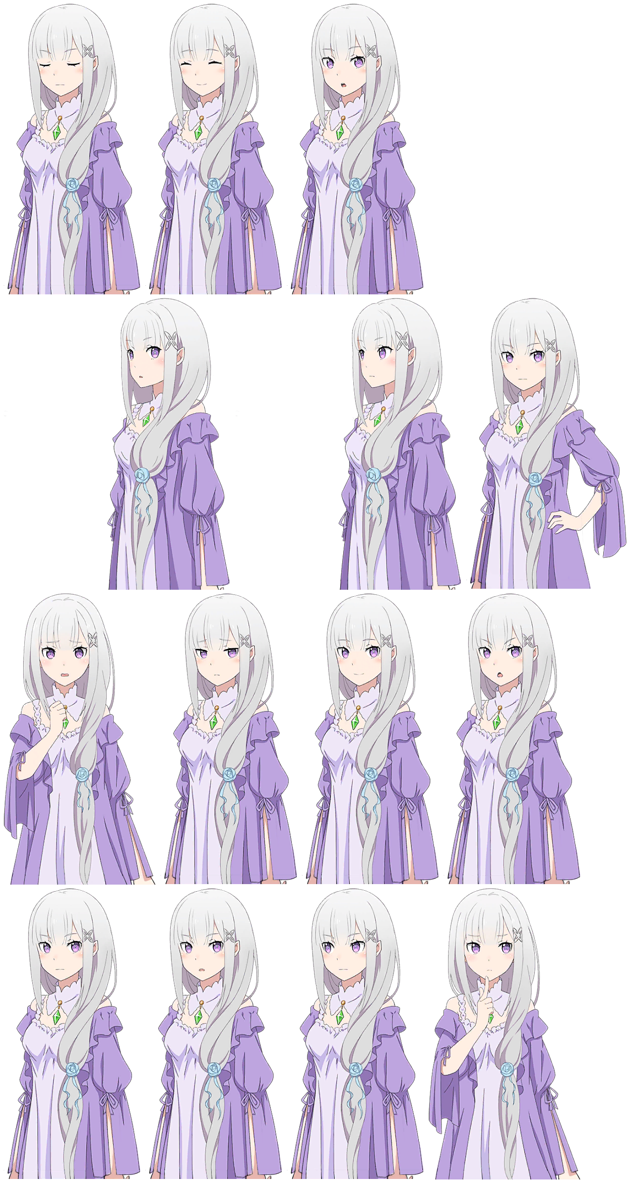 Mobile - Re: Zero INFINITY - Emilia (Alternate Outfit 2) - The Spriters  Resource