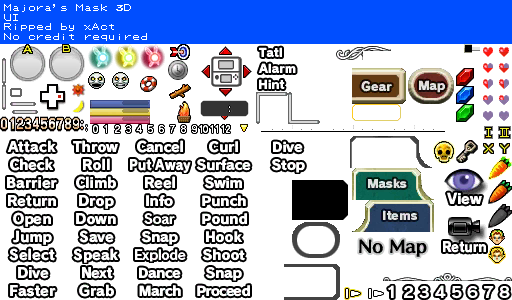 Zeal skade rulle 3DS - The Legend of Zelda: Majora's Mask 3D - UI - The Spriters Resource