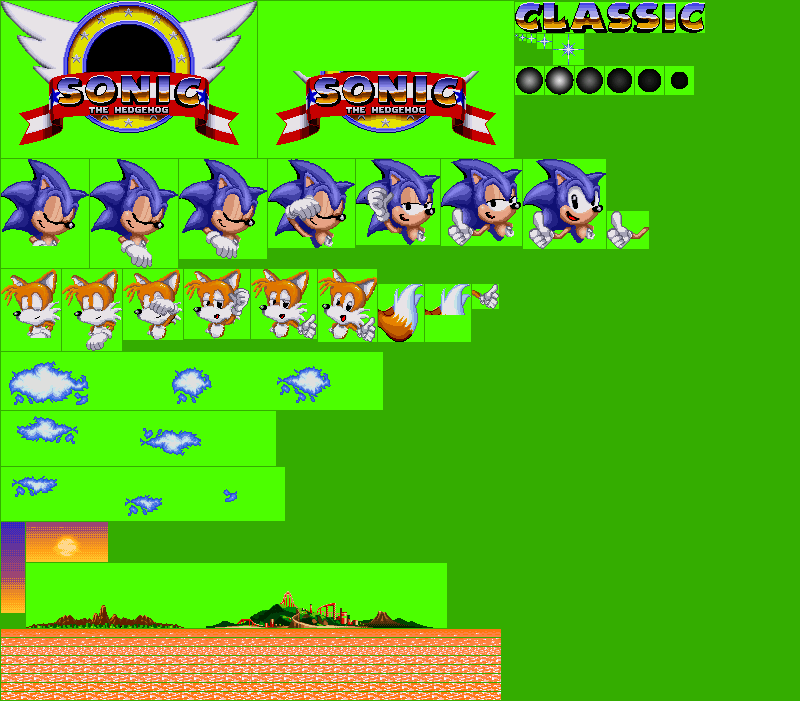 Sonic Chaos Sprite Sheets - Sega Master System - Sonic Galaxy.net