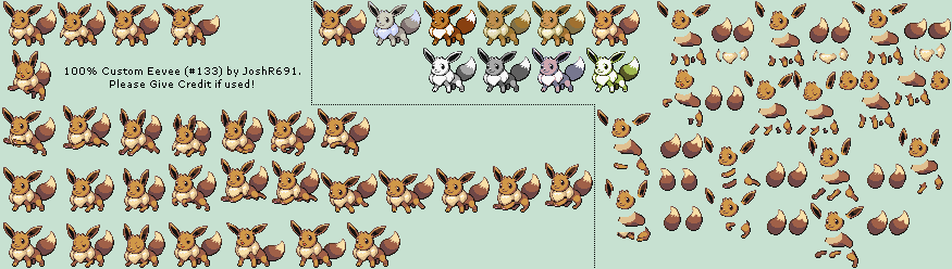 All Eevee Evolution Pokémon Sprites -  Hong Kong