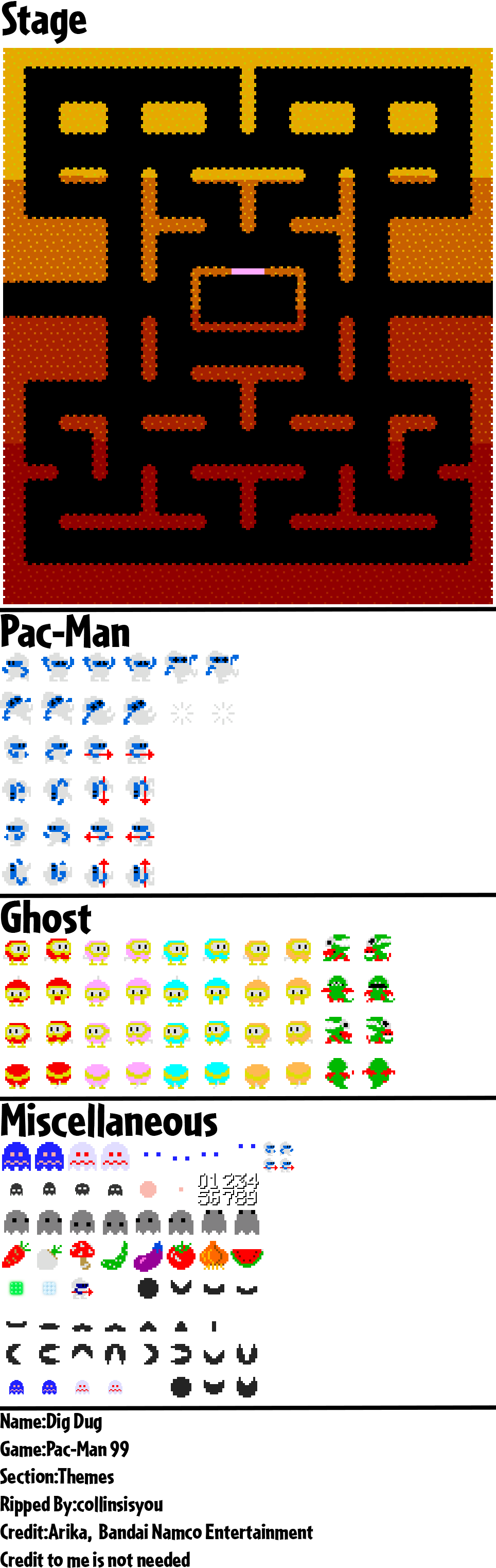 Nintendo Switch - Pac-Man 99 - Metro Cross - The Spriters Resource