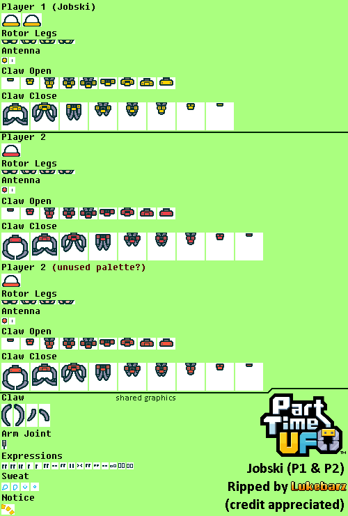 Jobski P2) - The Switch Part Spriters Nintendo - (P1 UFO & Time Resource -
