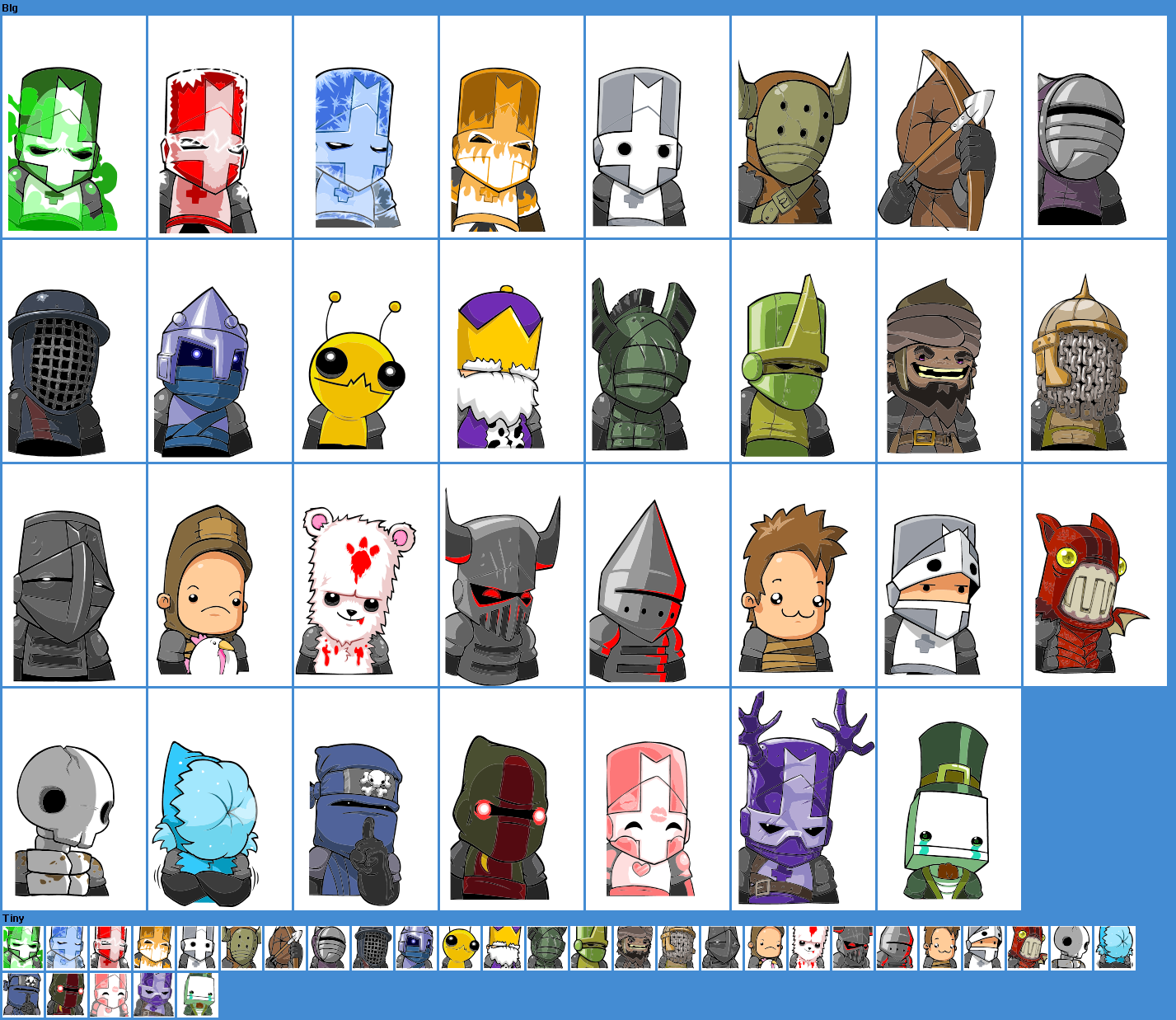 Castle Crashers all Characters by peetcooper on DeviantArt