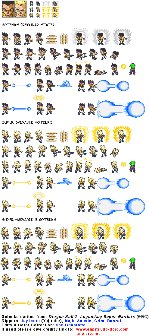 Custom / Edited - Dragon Ball Customs - Gogeta (Legendary Super  Warriors-Style) - The Spriters Resource