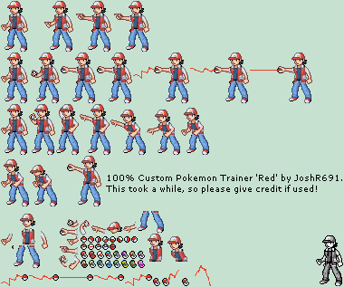 Custom / Edited - Pokémon Generation 1 Customs - Red (Classic