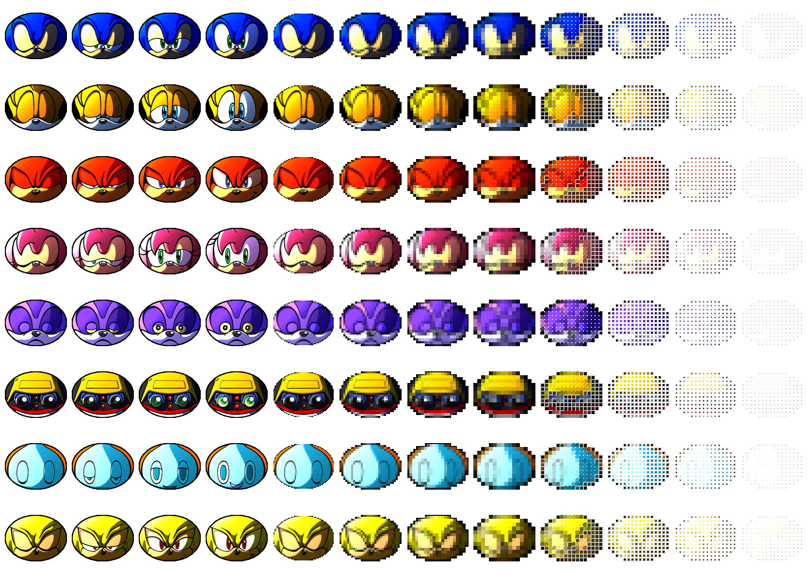 Dreamcast - Sonic Shuffle - Character Select - The Spriters Resource