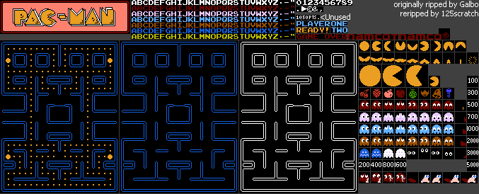 Browser Games - Google Doodles - Pac-Man, Ms. Pac-Man, and Ghosts - The  Spriters Resource
