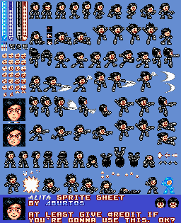 Custom / Edited - Battle Angel Alita Customs - Alita (Film, Mega Man  NES-Style) - The Spriters Resource