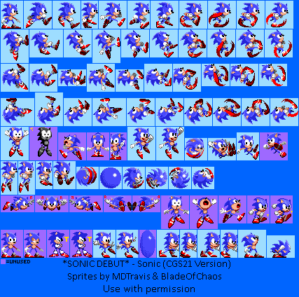 Genesis / 32X / SCD - Sonic the Hedgehog 2 - Sonic the Hedgehog - The Spriters  Resource