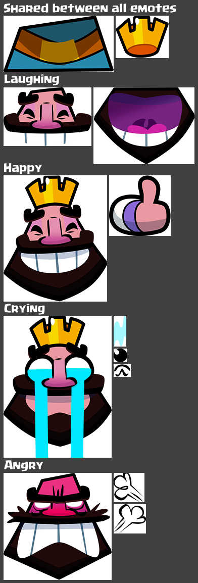 Mobile - Clash Royale - King Emotes - The Spriters Resource