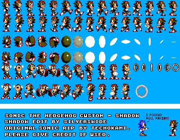 Custom / Edited - Sonic the Hedgehog Customs - Sonic 3 (Master  System-Style) - The Spriters Resource