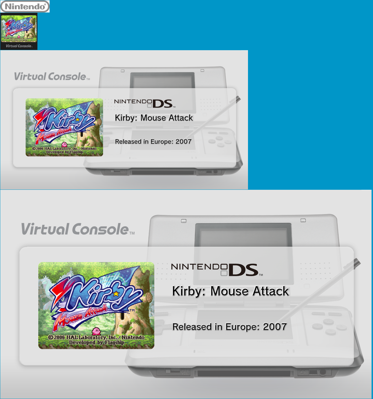 Wii U - Virtual Console - Kirby: Mouse Attack - The Spriters Resource