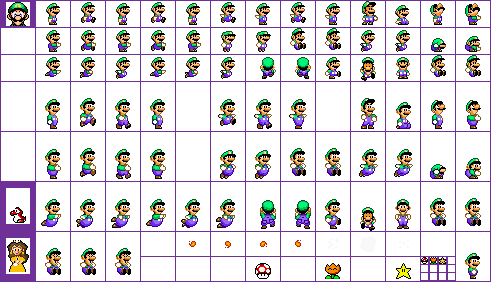 Browser Games - Super Mario Bros. Crossover - Luigi - Super Mario World -  The Spriters Resource