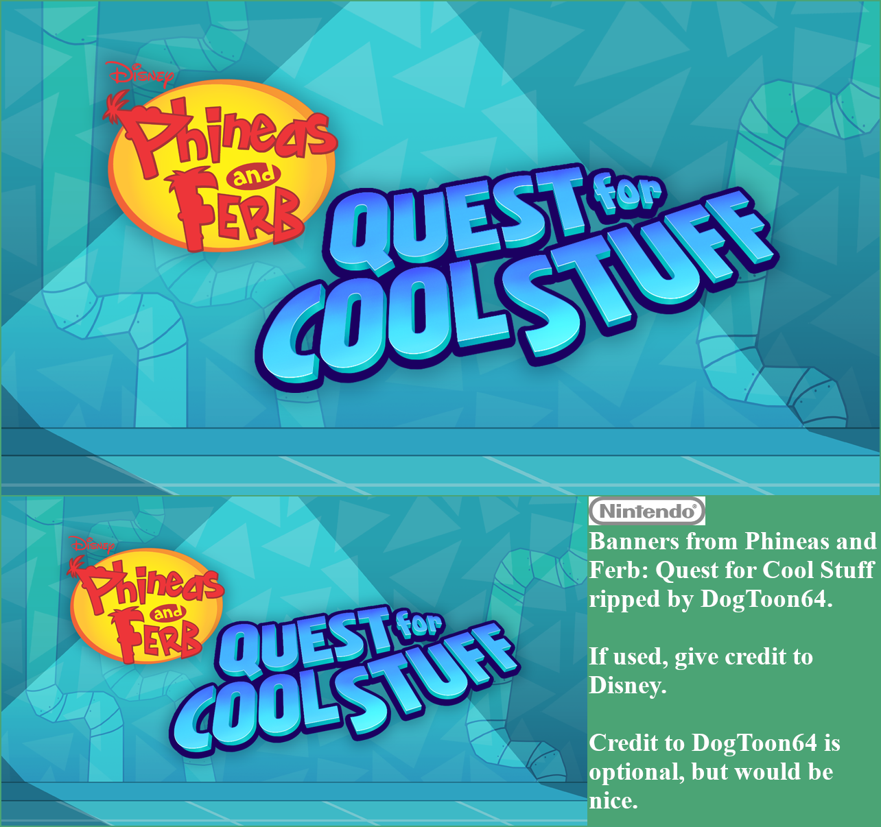 Wii U - Phineas and Ferb: Quest for Cool Stuff - Banners - The