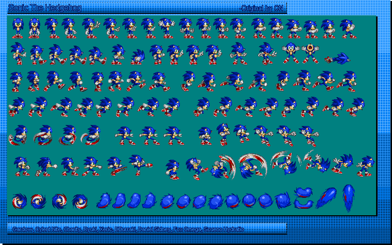 Custom / Edited - Sonic the Hedgehog Customs - Sonic (Sonic 1-Style,  Enhanced) - The Spriters Resource
