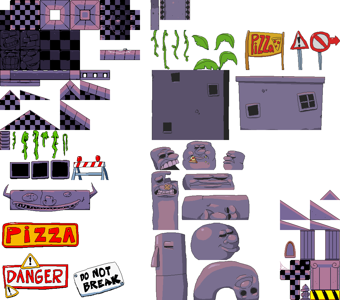 The Spriters Resource - Full Sheet View - Pizza Tower - Resurrected John