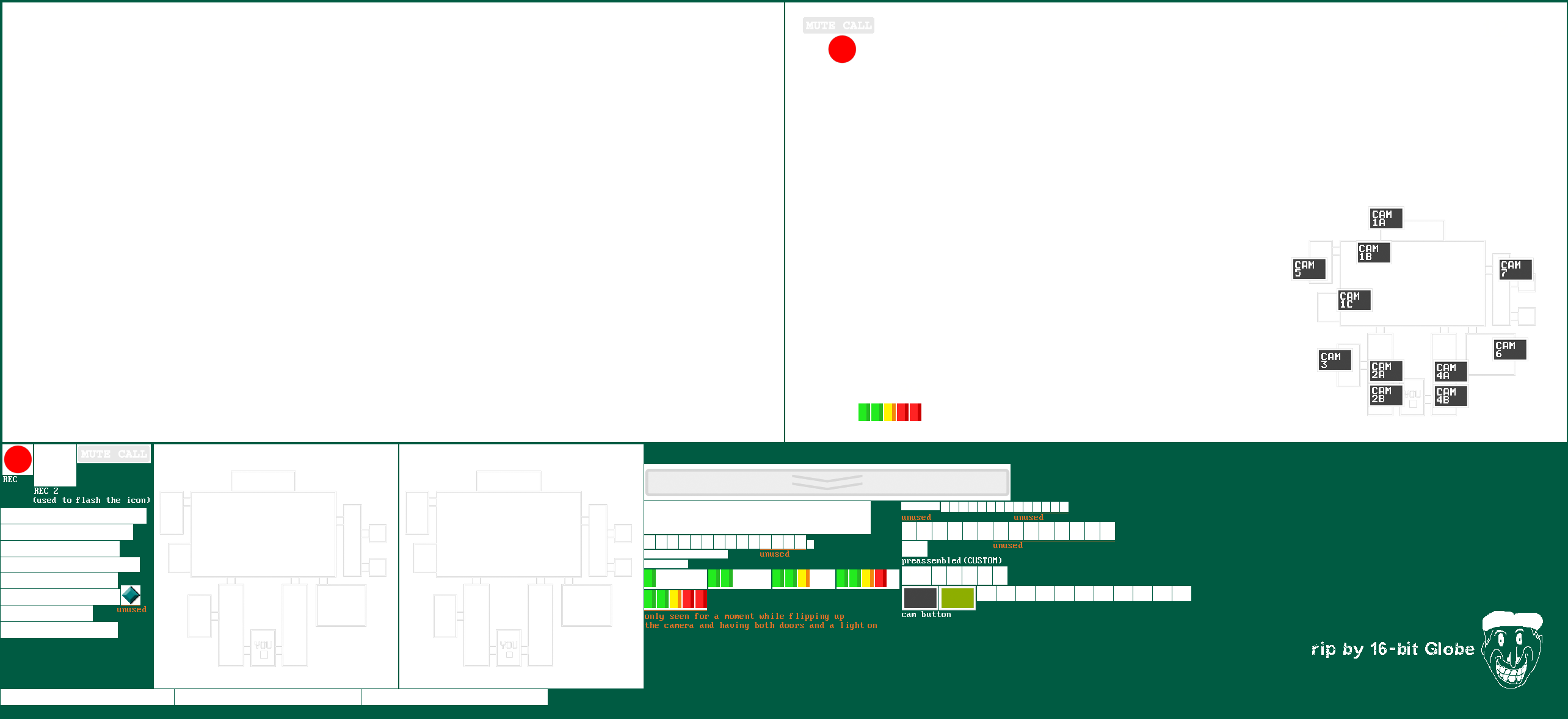 FNAF1 Map Layout - During Gameplay
