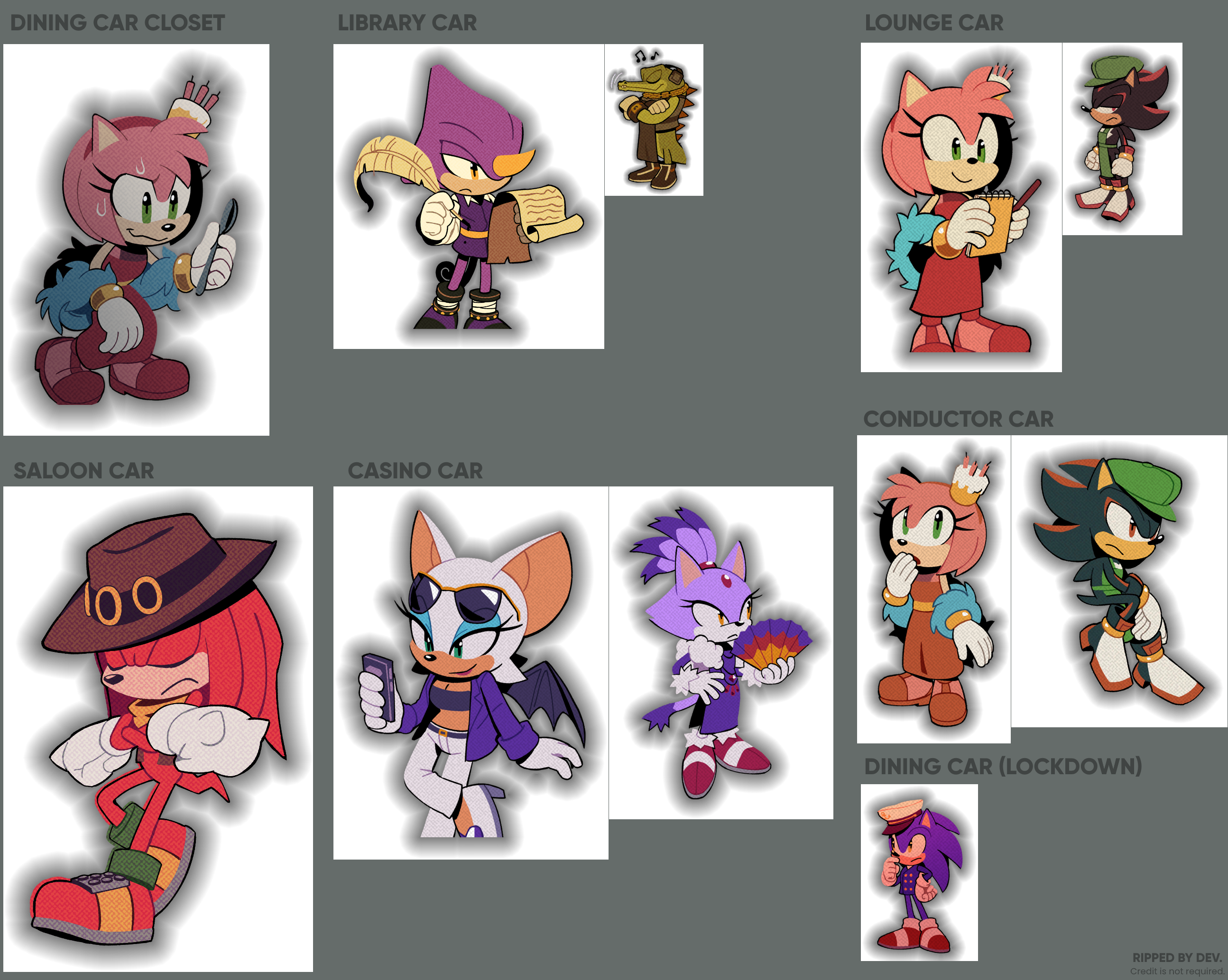 PC / Computer - The Murder of Sonic the Hedgehog - Character Sprites  (Other) - The Spriters Resource