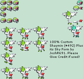 Delegeret brysomme Læge The Spriters Resource - Full Sheet View - Pokémon Customs - #492 Shaymin