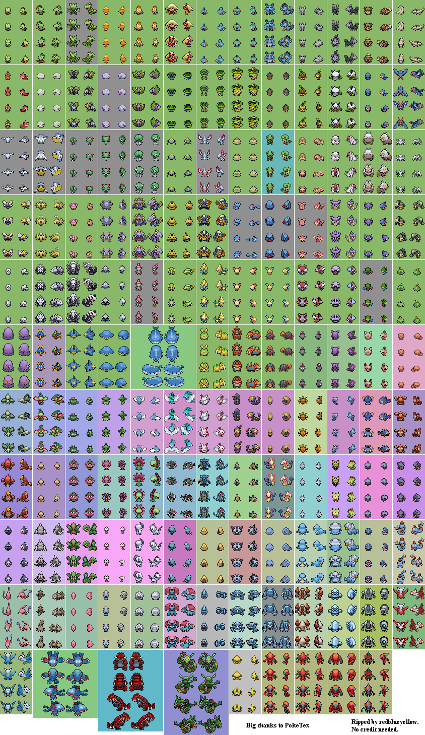 DS / DSi - Pokémon Diamond / Pearl - Pokédex - The Spriters Resource