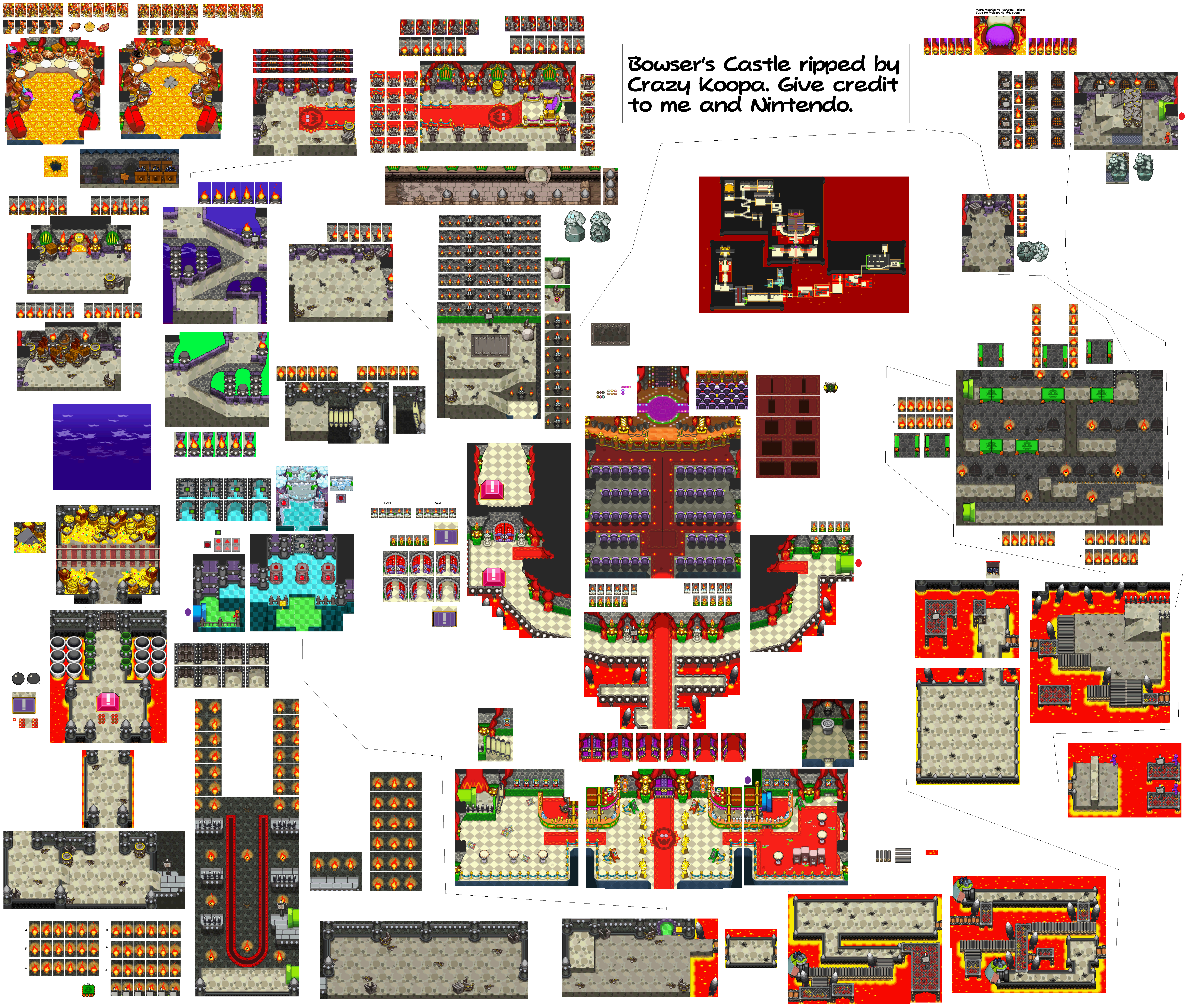 Mario & Luigi: Bowser's Inside Story - Download Super Mario DS Sprites