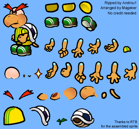 Wii - Super Paper Mario - Troopa Striker - The Spriters Resource