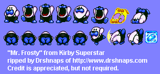 SNES - Kirby Super Star / Kirby's Fun Pak - Mr. Frosty - The Spriters  Resource