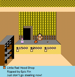 Nes Little Red Hood Bootleg Shop The Spriters Resource