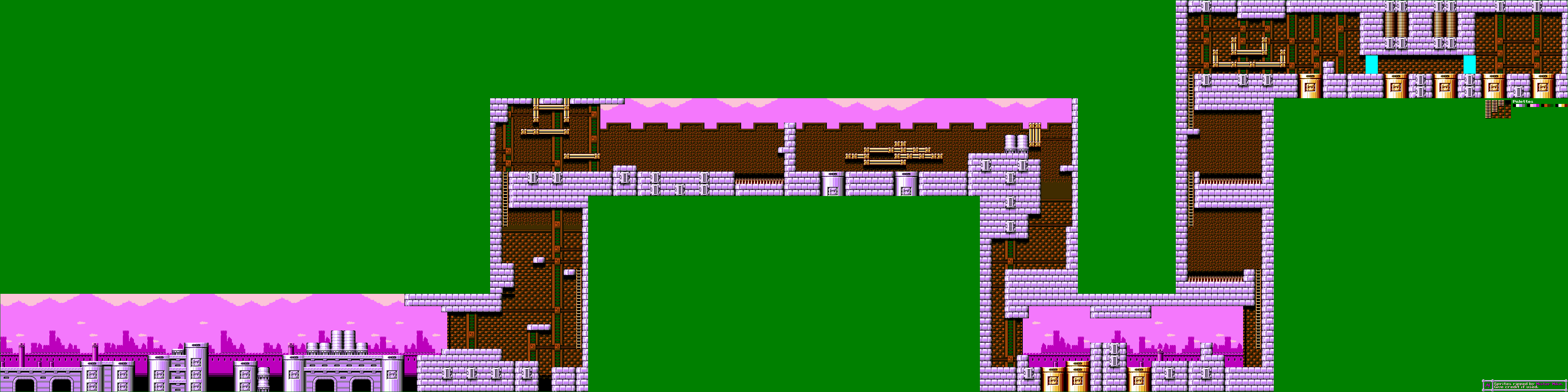 NES - Mega Man 5 - Proto Man's Castle Stage 1 - The Spriters Resource