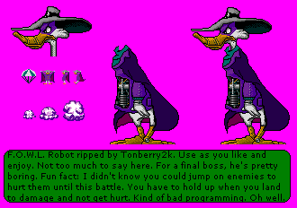 The Spriters Resource - Full Sheet View - Darkwing Duck .L. Robot