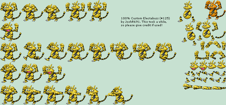Understrege vase Krudt Custom / Edited - Pokémon Generation 1 Customs - #125 Electabuzz - The  Spriters Resource
