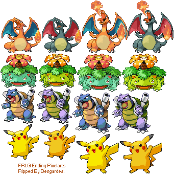 Udsøgt sælge Strengt Game Boy Advance - Pokémon FireRed / LeafGreen - Ending Pixel Art - The  Spriters Resource