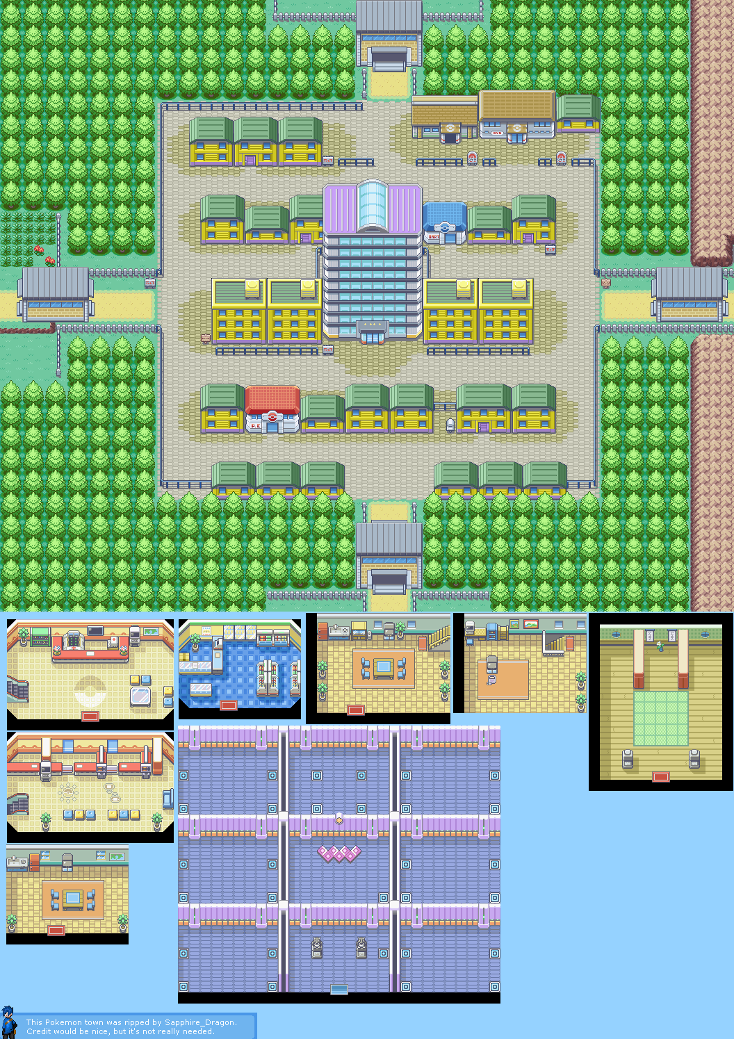 Kyst Justering navigation Game Boy Advance - Pokémon FireRed / LeafGreen - Saffron City - The  Spriters Resource