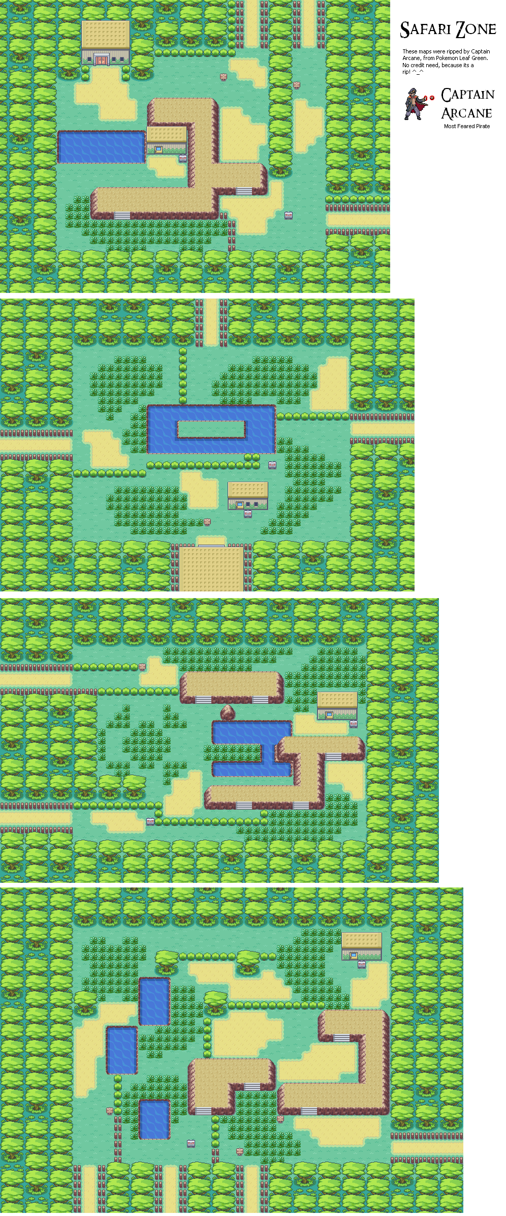Game Boy Advance - Pokémon FireRed / LeafGreen - Safari - The Spriters Resource