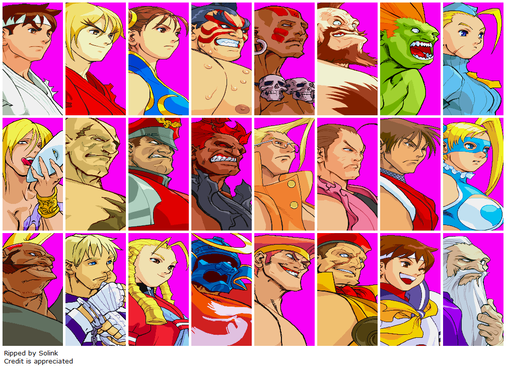 Street Fighter Alpha 3: Win portrait color edit