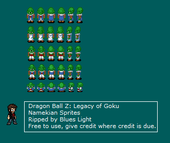 Game Boy Advance - Dragon Ball Z: The Legacy of Goku - Namekians - The  Spriters Resource