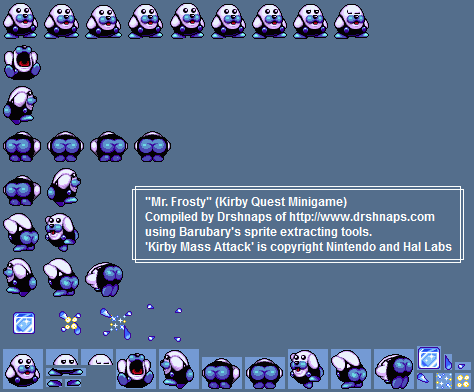 DS / DSi - Kirby Mass Attack - Mr. Frosty - The Spriters Resource