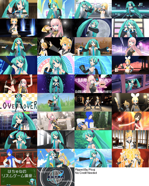 Psp Hatsune Miku Project Diva Extend Song Thumbnails The Spriters Resource