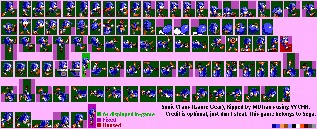 Game Gear - Sonic Chaos - The Spriters Resource