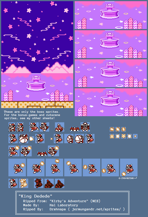 NES - Kirby's Adventure - King Dedede - The Spriters Resource