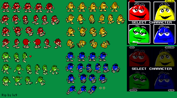 Game Boy / GBC - M&M's: Minis Madness - Characters - The Spriters Resource
