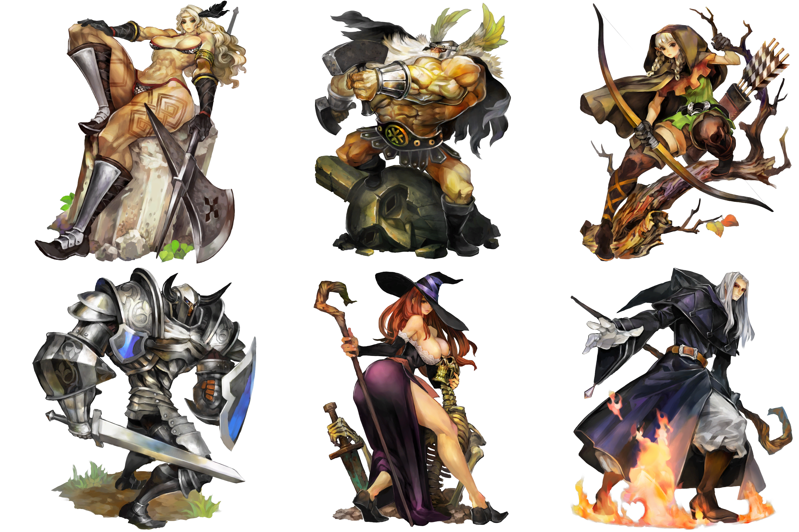 The Spriters Resource Full Sheet View Dragon S Crown Character Portraits