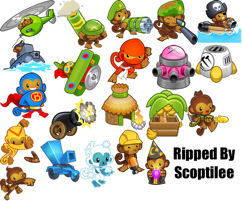 The Spriters Resource Full Sheet View Bloons Tower Defence 5
