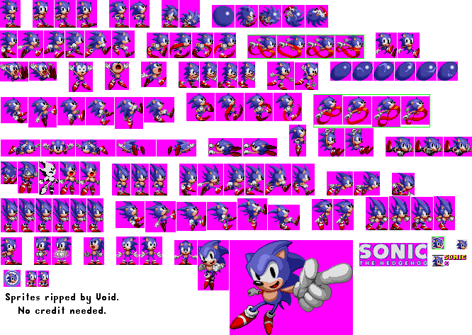 Sonic The Hedgehog Sprite Sticker for iOS & Android