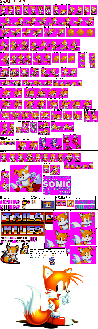 Genesis / 32X / SCD - Sonic the Hedgehog 3 - Miles Tails Prower