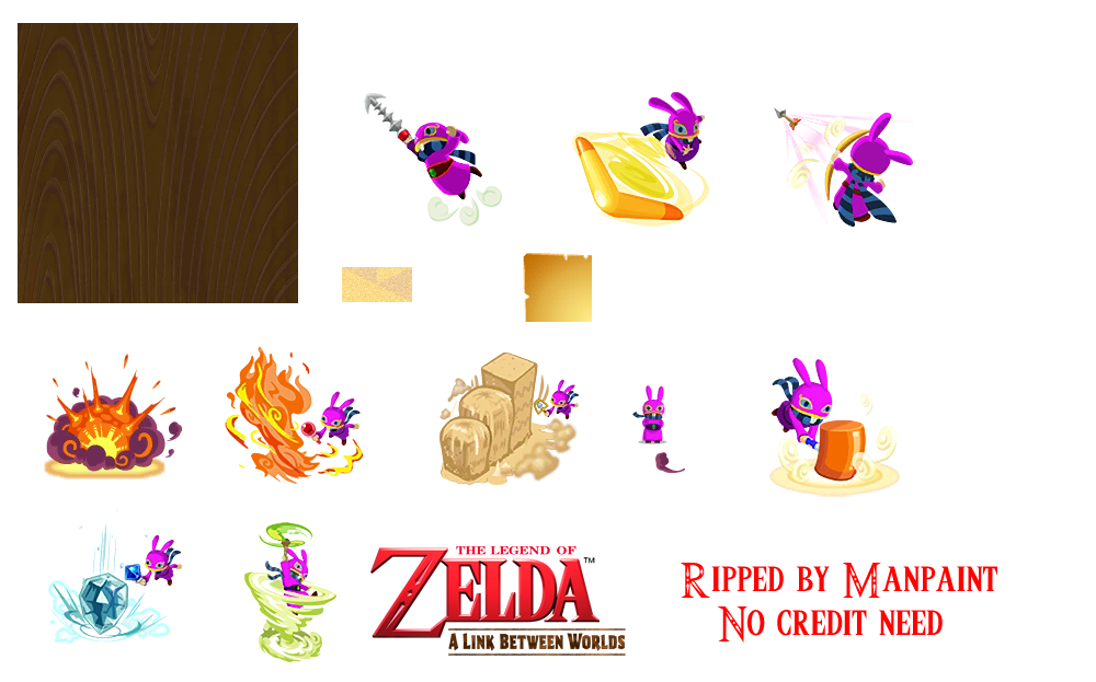 3DS - The Legend of Zelda: A Link Between Worlds - Link (Flat) - The  Spriters Resource