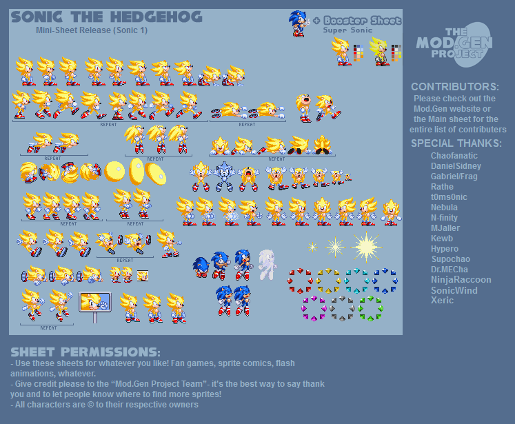 Mobile - Sonic the Hedgehog - Super Sonic - The Spriters Resource