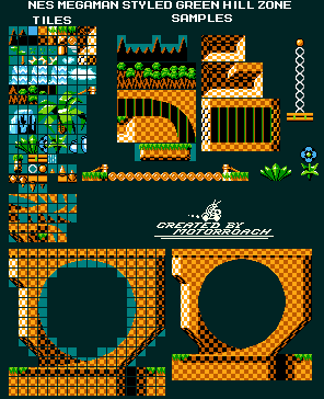 Custom / Edited - Sonic the Hedgehog Customs - Green Hill Zone Background  (Modern, Genesis-Style) - The Spriters Resource