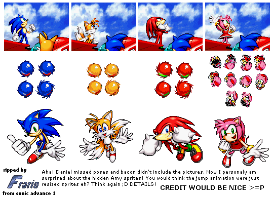 Game Boy Advance - Sonic Advance 3 - Cheese - The Spriters Resource