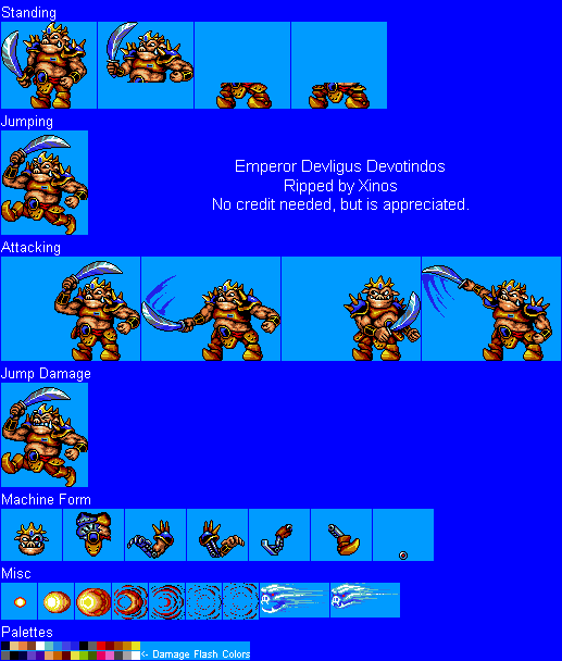 Genesis / 32X / SCD - Rocket Knight Adventures - Stage Titles (PAL